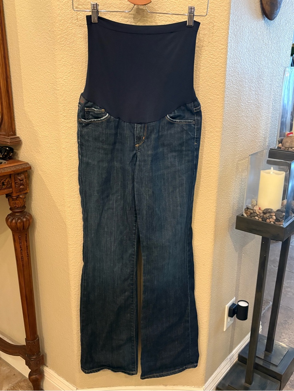7 For All Mankind A Pea In The Pod Blue Maternity Jeans Size S/M